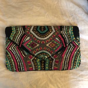Hand Beaded Clutch